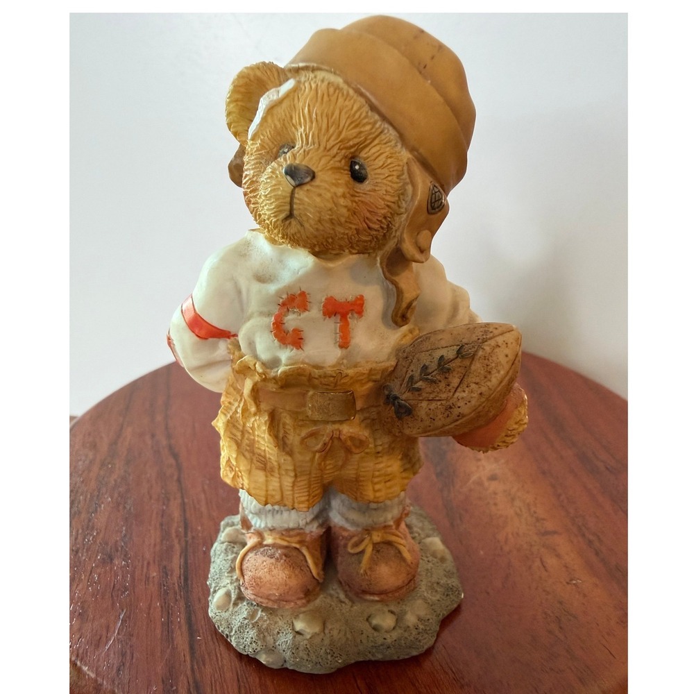 Vintage 1996 Cherished Teddies Butch Football Player Figurine 156388